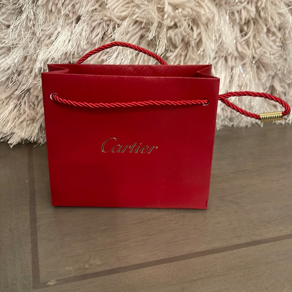 Authentic Cartier Shopping Bag Small